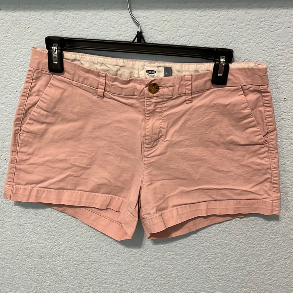 Old Navy pink khaki shorts